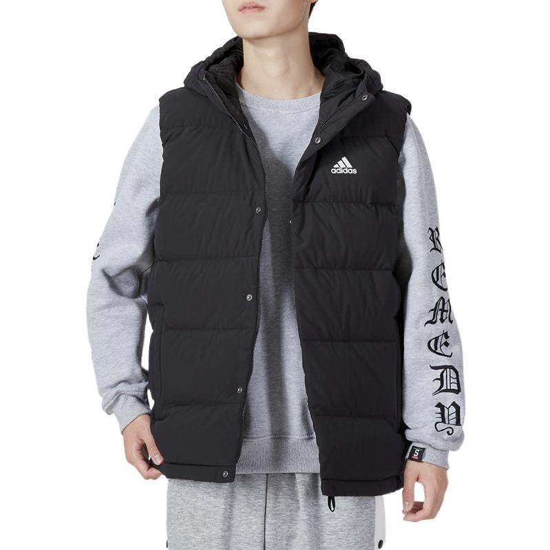 adidas Helionic Hooded Down Vests 'Black' HG6277