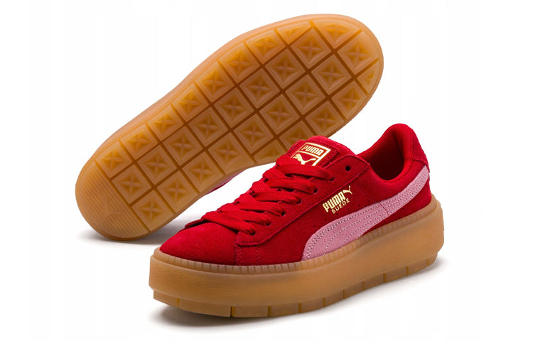 (WMNS) PUMA Platform Trace Sneakers Red 365830-09
