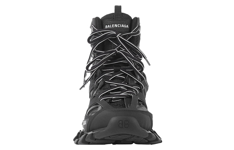 (WMNS) Balenciaga Track High-Top Daddy Shoes Black 654866W3CP31000