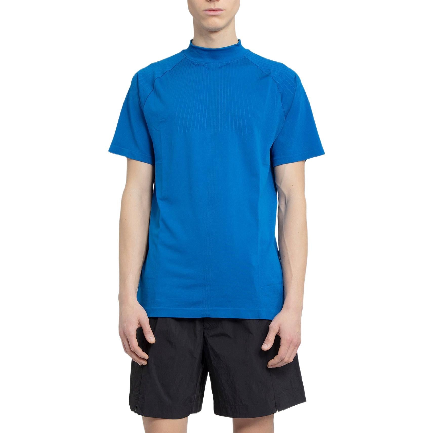 Men's Nike x MMW Crossover NRG Dri-FIT Solid Color Round Neck Short Sleeve Blue T-Shirt DD9436-409
