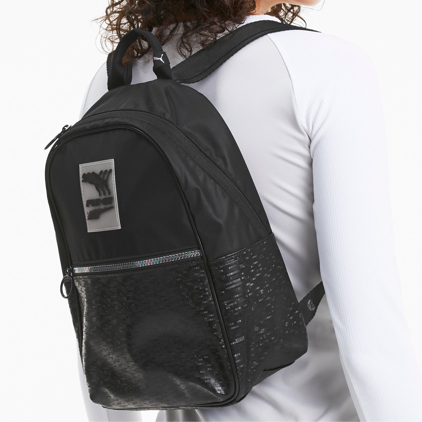 (WMNS) PUMA Prime Time Backpack 'Black' 077401-01
