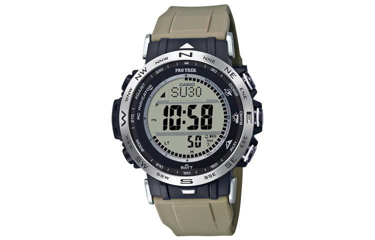 CASIO Sports Solar Powered Mens Black/Green Digital PRW-30-5PR