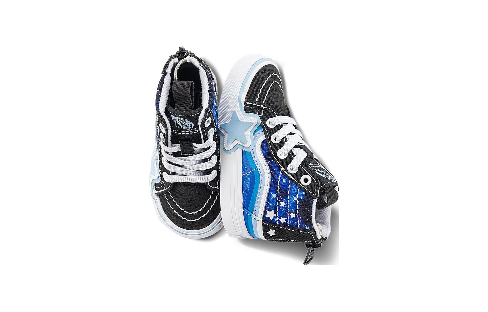 (TD) Vans Sk8-Hi Zip Rainbow Star 'Glow Galaxy Black Blue' VN000BVNY61