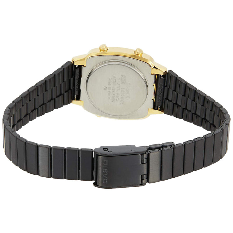 CASIO YOUTHSeries es /Golden Quartz Waterproof Black Digital LA670WEGB-1B