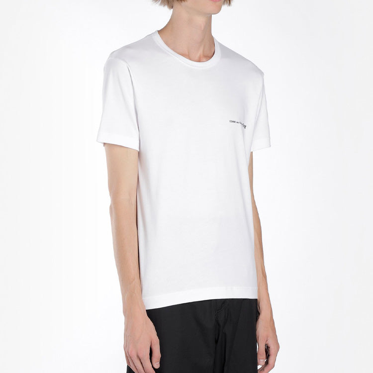 COMME des GARCONS Little Logo Applique Cotton Short-sleeve Tee 'White' S28119-3