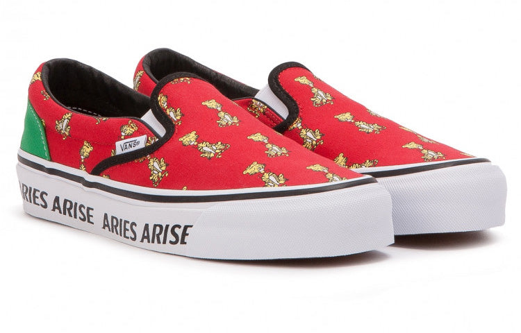 Vans X ARIES OG CLASSIC SLIPON 'Red White' VN0A32QNPV5