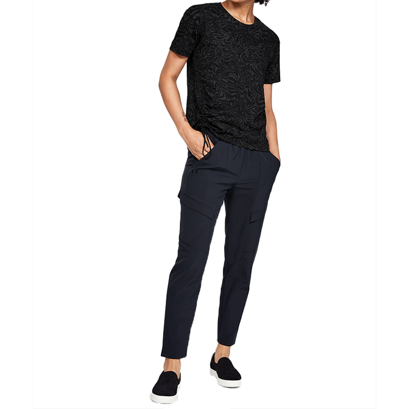 (WMNS) Under Armour Unstoppable Training Sports Short Sleeve Black 1348522-001