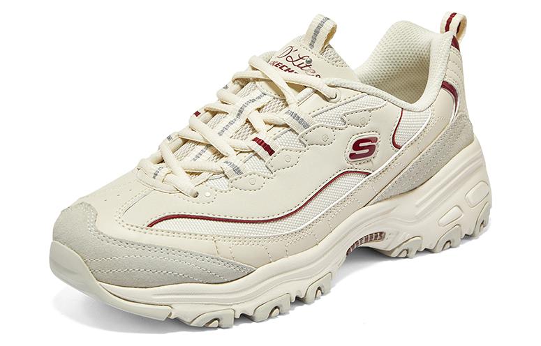 (WMNS) Skechers DLITES 1.0 'Beige Burgundy' 896145-NTBG
