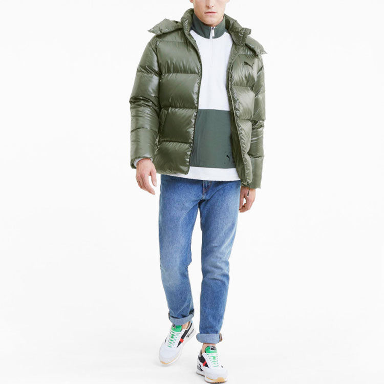 PUMA Volume Down Jacket 'Green Black' 585408-64