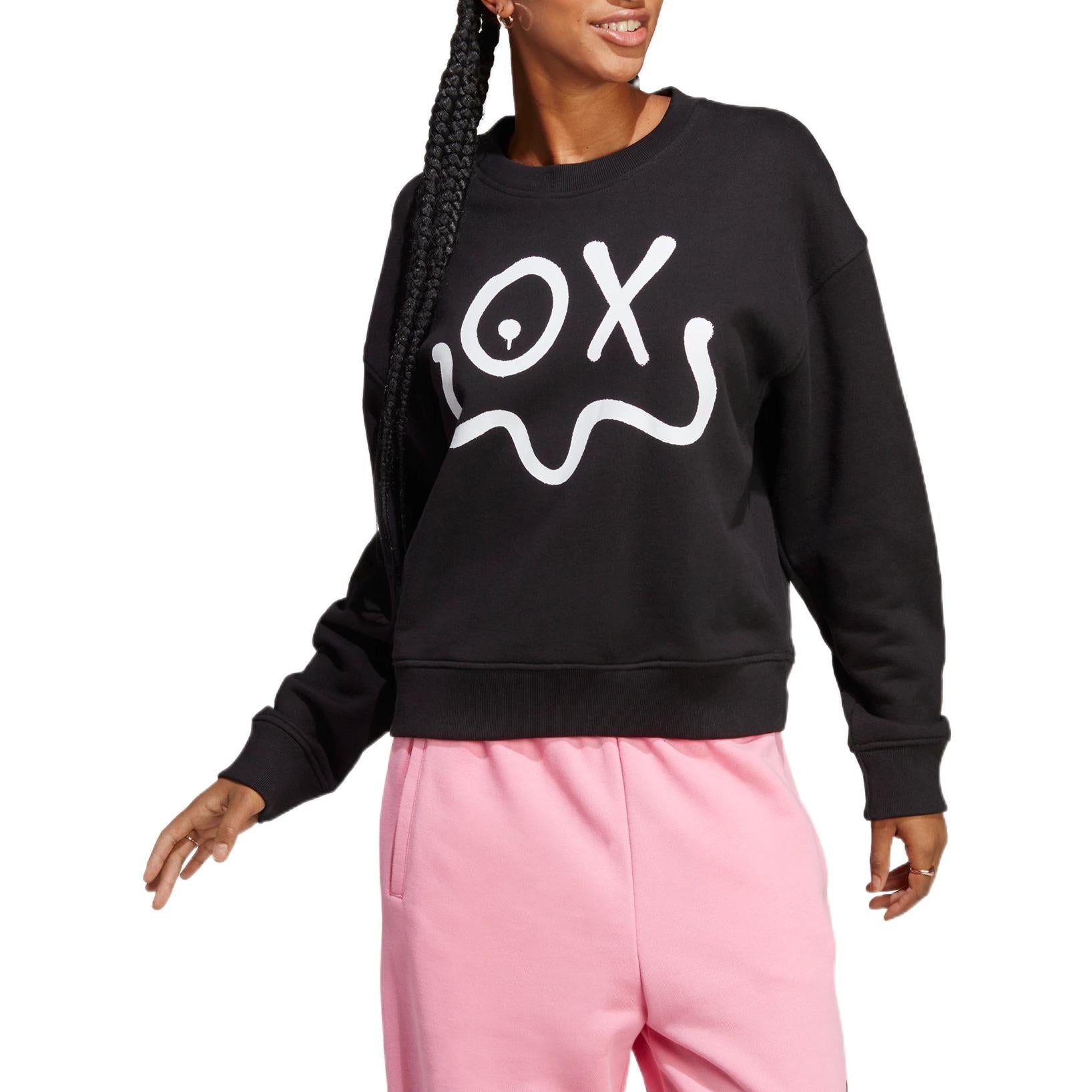 (WMNS) adidas Originals x Andr Saraiva Sweatshirt 'Black' HY4267