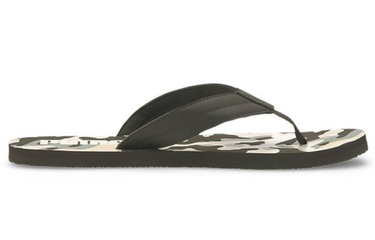 PUMA Cozy Flip Rebfl Sandals Black/Green 372283-01