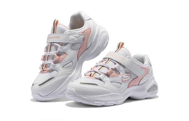 (GS) Skechers D'Lites Ultra 'White Pink' 664144L-WPK