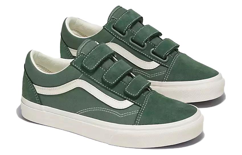 Vans Old Skool V Suede Canvas 'Green White' VN0A3D29V0N
