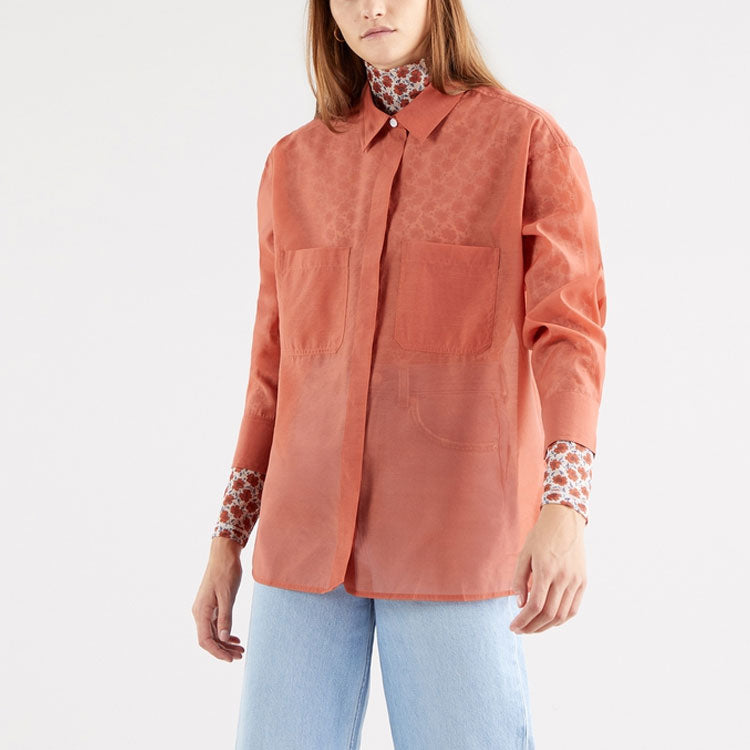 Levis Lapel Long-Sleeved Shirt Orange 28934-0004