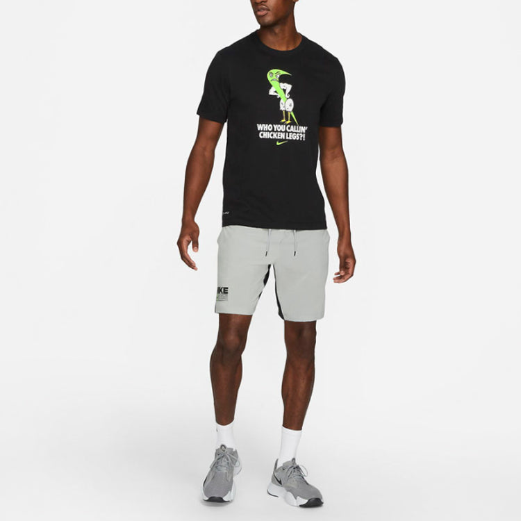 Nike Dri-FIT Logo Printing Quick-dry Sports Male Black DA1797-010