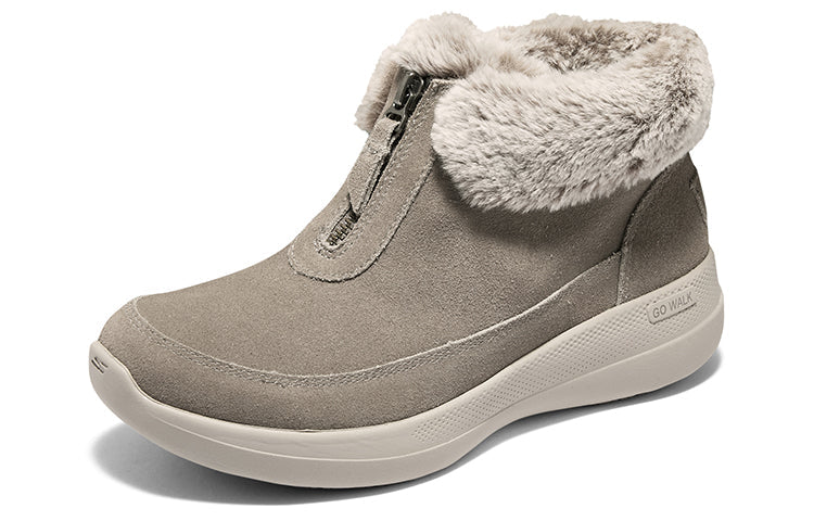 (WMNS) Skechers Go Walk Stability Boots 'Brown' 144664-DKTP