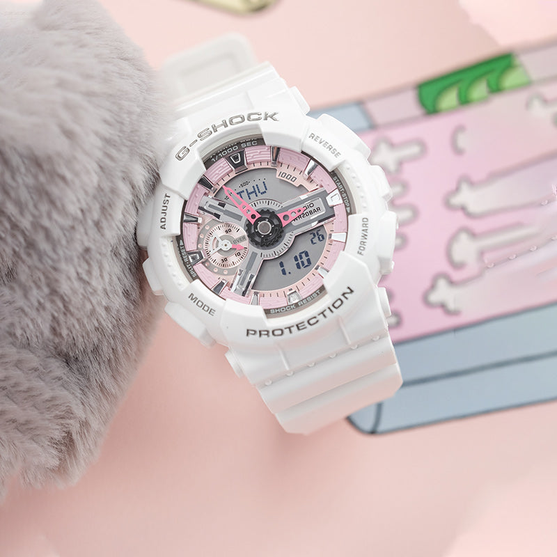 CASIO G-Shock Analog-Digital 'White' GMA-S110MP-7APR