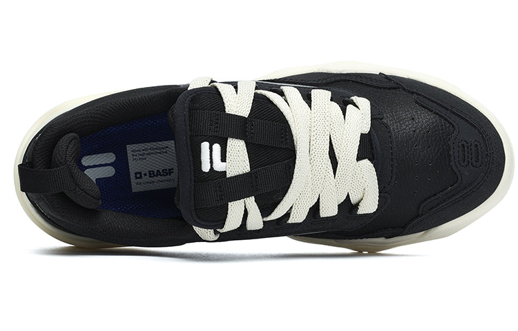 (WMNS) FILA FUSION Kick Sneakers 'Black White' T12W242203FBC