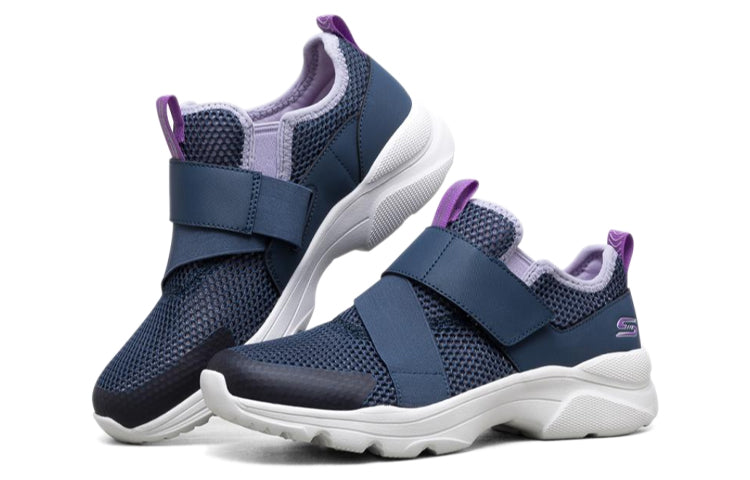 (WMNS) Skechers Bobs Frontier Running Shoes Blue/White/Purple 117011-NVPR