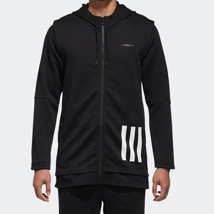 adidas neo MENS Sports Casual Jacket Black DM2164
