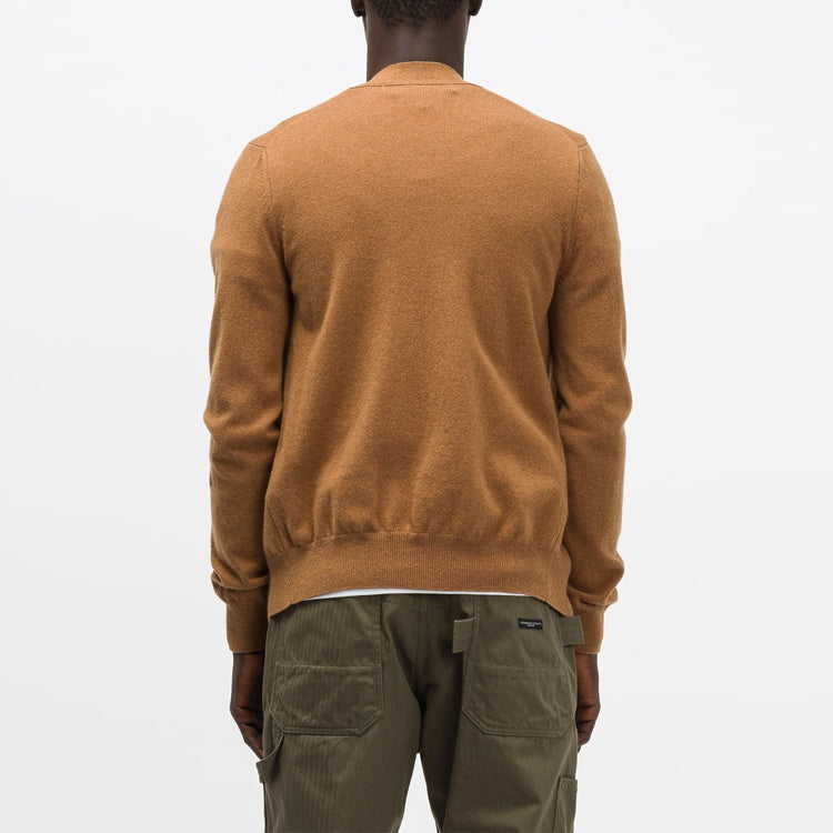 COMME des GARCONS PLAY Cardigan Red Emblem 'Brown' AZ-N076-051-3