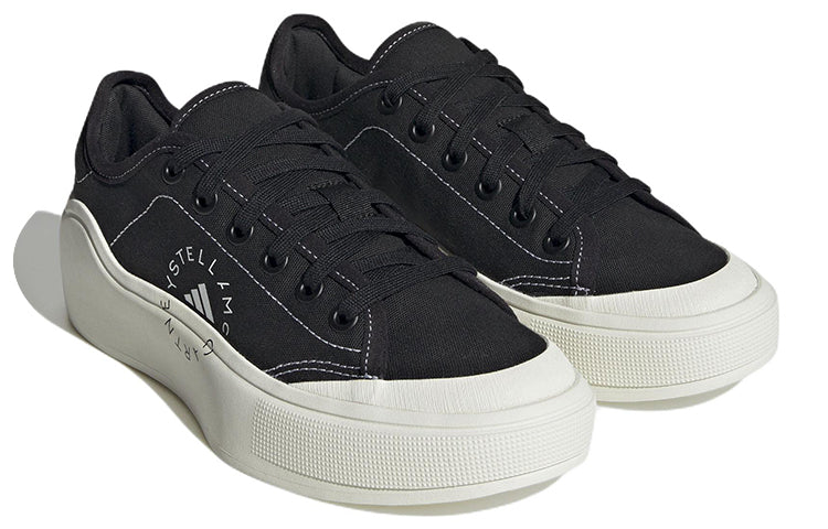 adidas by Stella McCartney Court Shoes 'Core Black Off White' HP5702