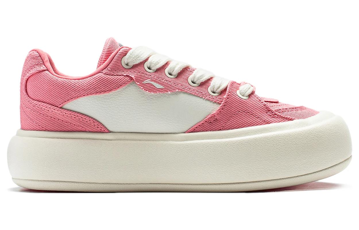 (WMNS) Li-Ning Platform Skate Shoes 'Pink White' AZGT026-9