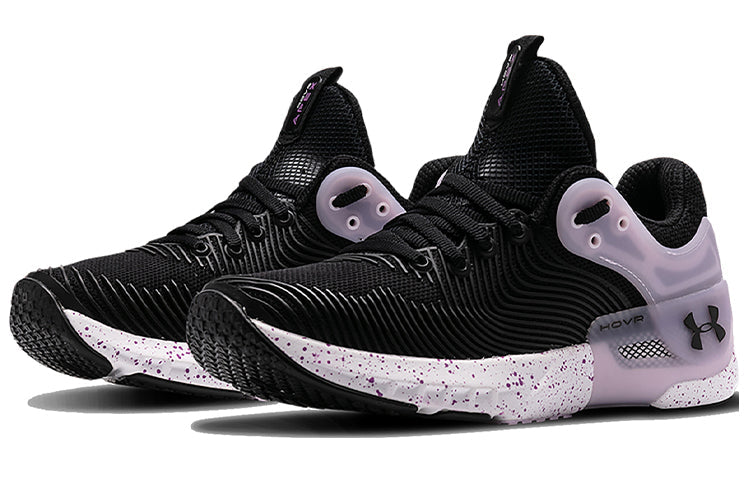 (WMNS) Under Armour Hovr Apex 2 Sports Shoes Black/Purple 3023008-002