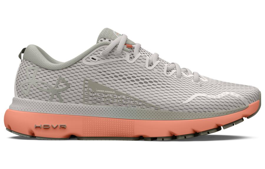 (WMNS) Under Armour HOVR Infinite 5 Sneakers 'White Clay Bubble Peach' 3026550301