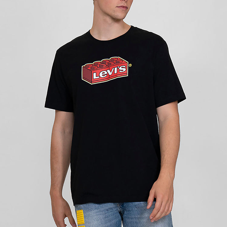 Levis x LEGO Crossover Cotton Loose Short Sleeve Unisex Black 16143-0218