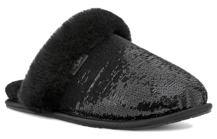 (WMNS) UGG Scuffette II Mirror Ball 'Black' 1151290-BLK