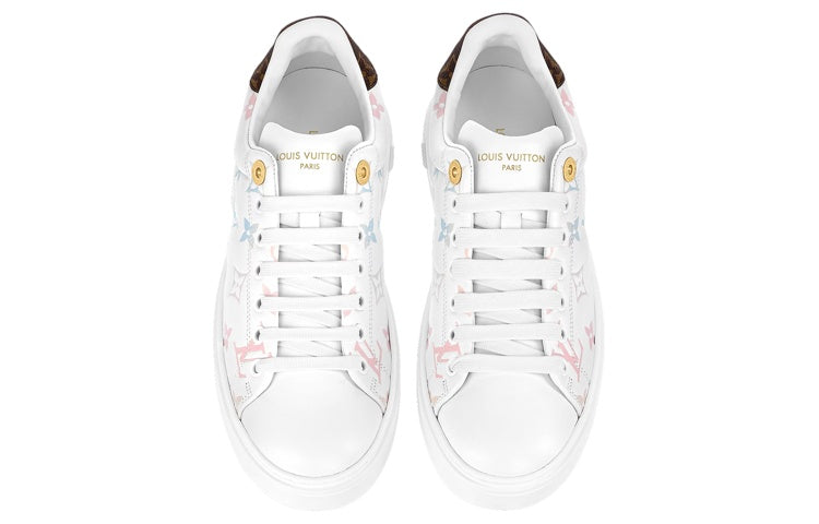 (WMNS) LOUIS VUITTON Time Out Sneakers 'White with Dreamy Monogram' 1ABZMF