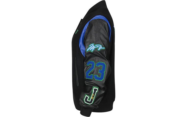 (WMNS) Air Jordan x Aleali May Stand-up Collar Baseball Jacket Black DC2435-010
