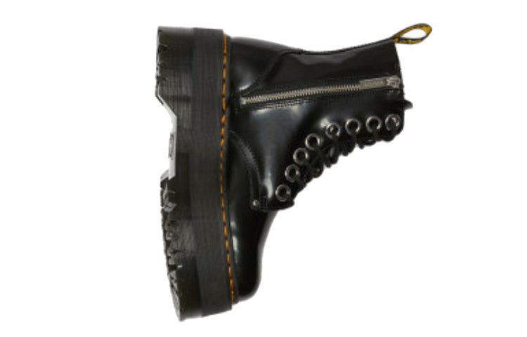 (WMNS) Dr. Martens Jadon Max Platform Boot 'Black Buttero' 25566001