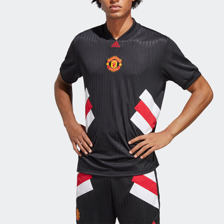 adidas Manchester United Icon Jersey 'Black' HT2002