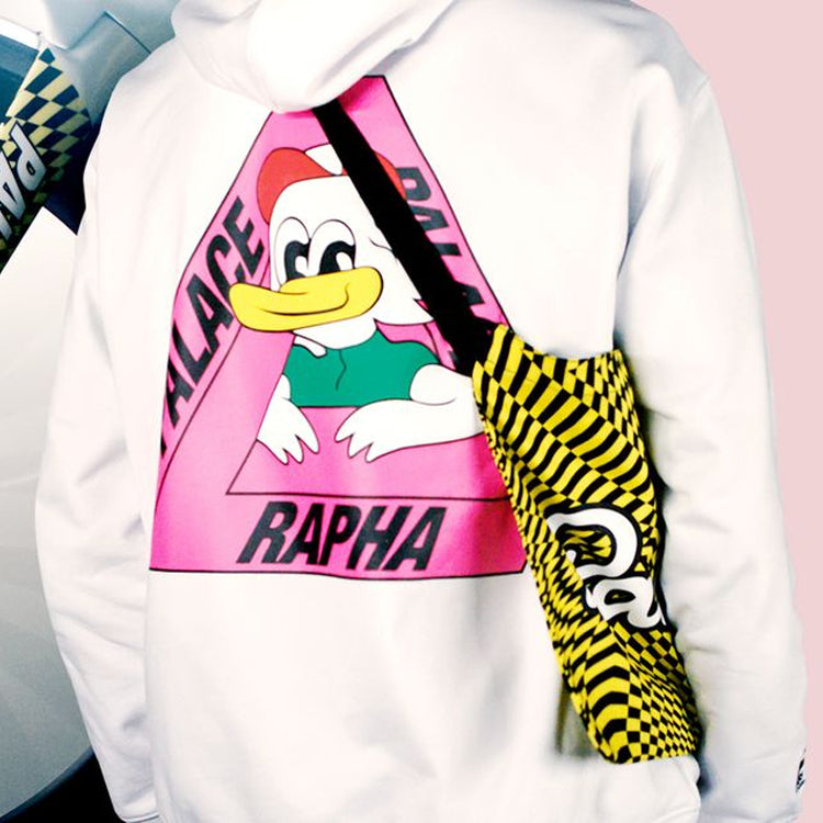 PALACE x Rapha Crossover Off Bike Hood Cartoon Pattern Unisex White P19HD081