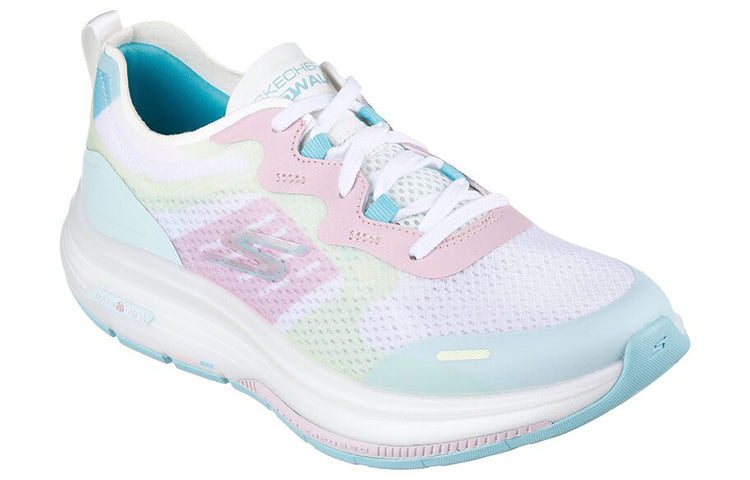 (WMNS) Skechers Gowalk Workout Walker 'White Multicolor' 124939-WMLT