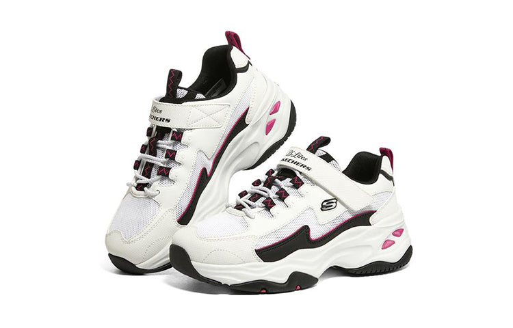(GS) Skechers DLites 4.0 'White Black' 302562L-WBK