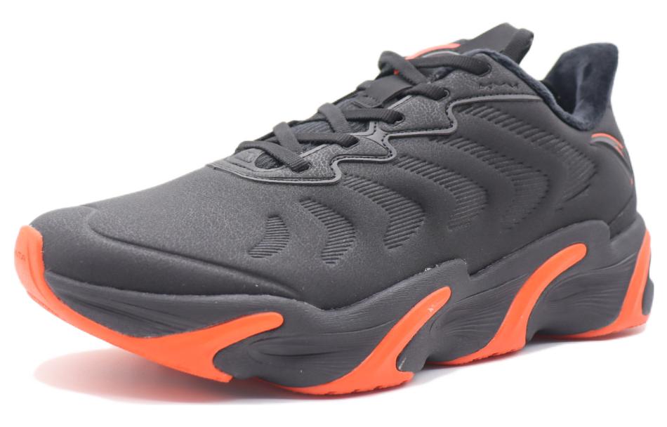 ANTA Running Series Sneakers with Fleece 'Black Orange' 112245523-3