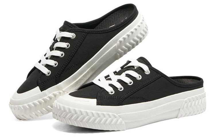 (WMNS) Skechers Street Trax Hi 'Black' 177033-BLK