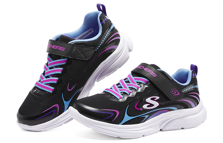 (GS) Skechers Wavy Lites Shoes 'Black Pink Blue' 303520L-BKMT