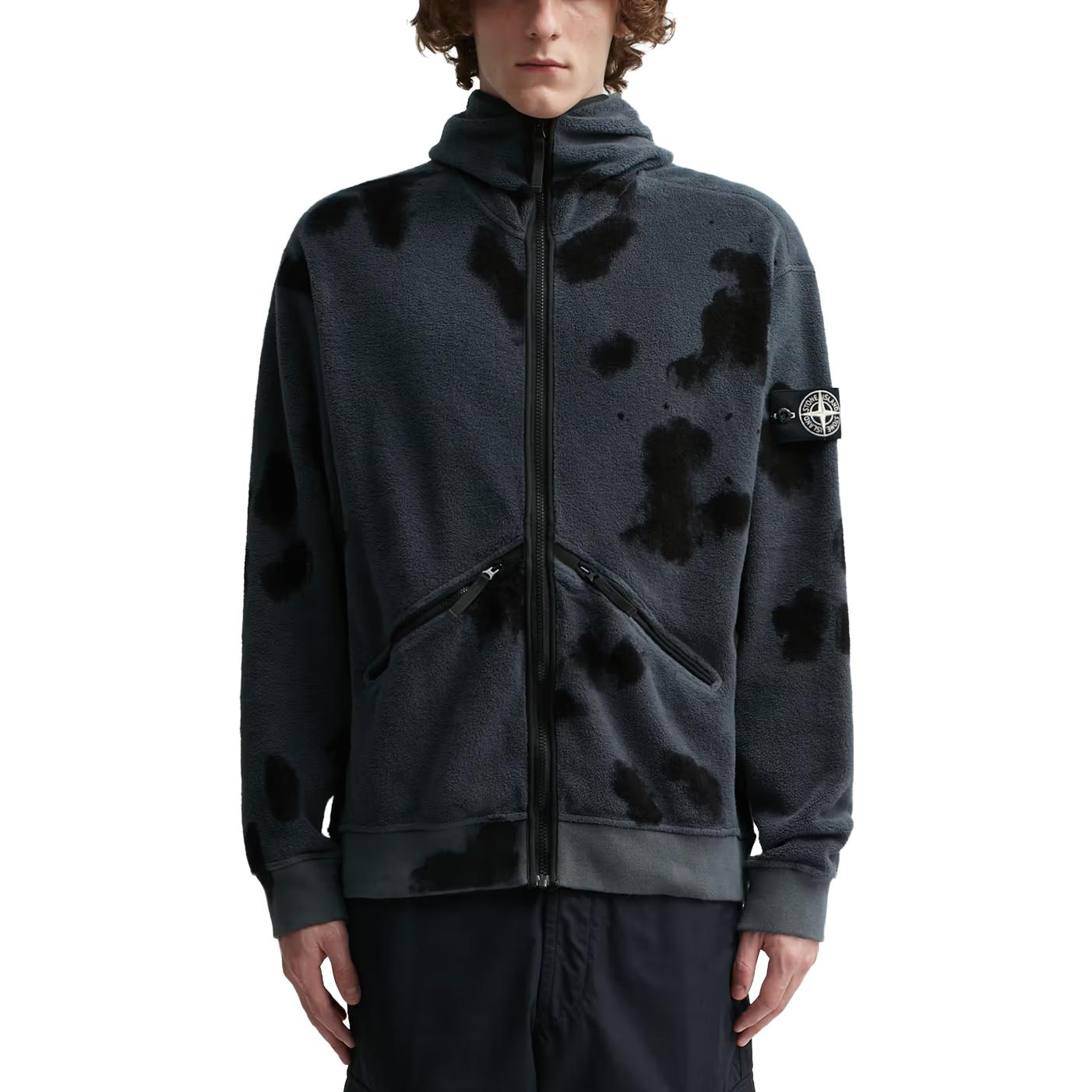 STONE ISLAND Logo Sleeve Zip Jacket 'Grey' 7915658E4-V0062