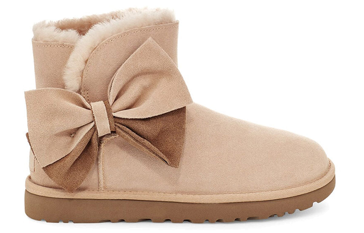(WMNS) UGG Classic Mini Two-Tone Bow 1107959-BNZ