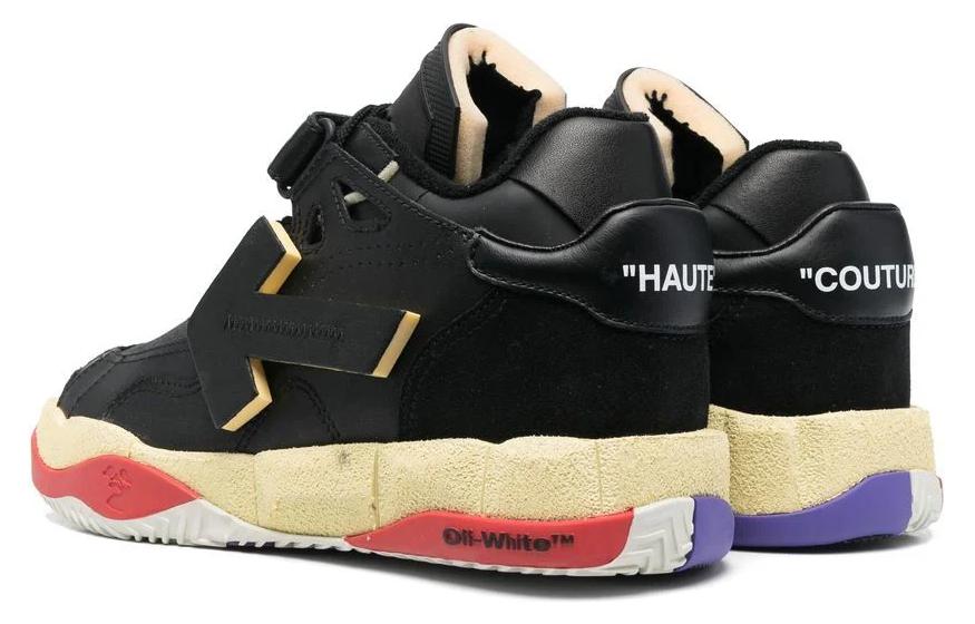 Off-White Puzzle Couture Panelled Sneakers 'Black' OMIA260S23LEA0011010