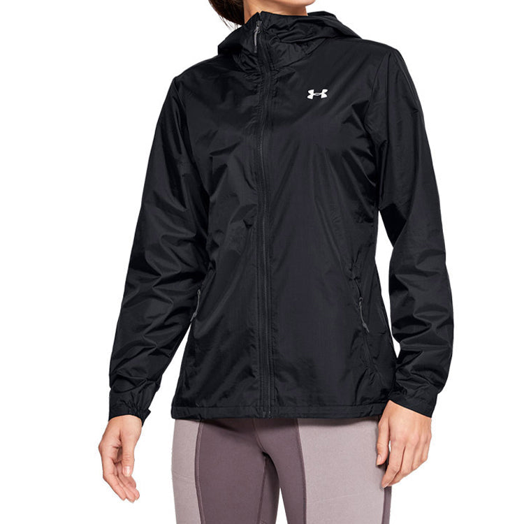 (WMNS) Under Armour Forefront Rain Jacket Black 1321443-001