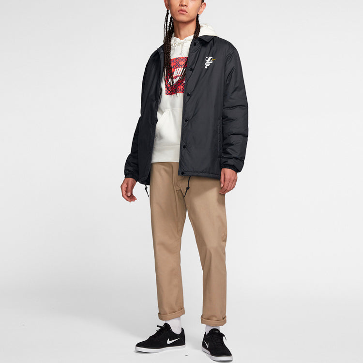 Nike SB Casual Sports Skateboard Stay Warm Jacket Black CD8810-010