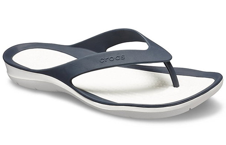 (WMNS) Crocs Casual Cozy Flip-Flops Deep Blue 204974-462