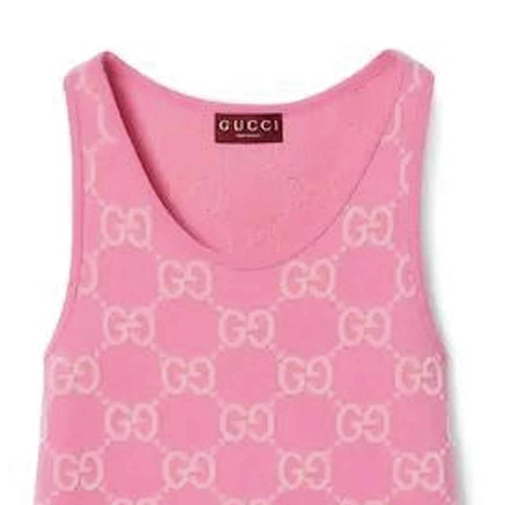 (WMNS) Gucci GG Cotton Jacquard Dress 'Pink Light Pink' 786403-XKD28-5447