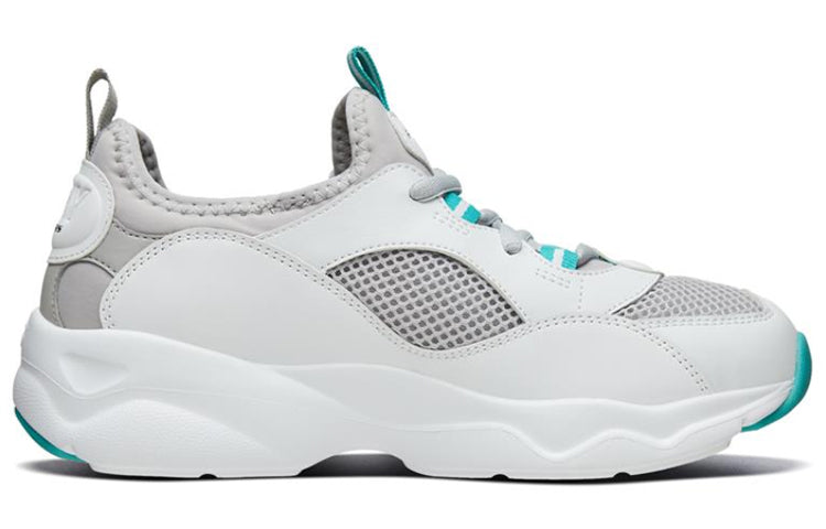 (WMNS) Skechers D'lites Airy Sneakers White/Grey/Green 66666207-WLGY