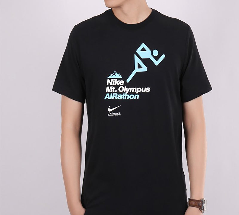 Nike Airathon Round Neck Short Sleeve Black CW2854-010